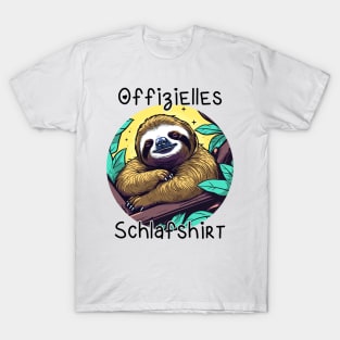 Offizielles Schlafshirt Faultier T-Shirt